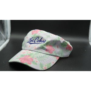 Tropical Floral Hat with Los Cabos Embroidered O/S Adjustable Never Worn